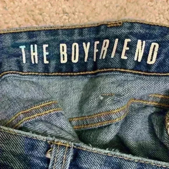 Cotton on The boyfriend patch jeans sz 10 dark wash casual comfy high waisted - Picture 9 of 11